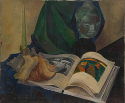 Bouddha et livre, sans date.